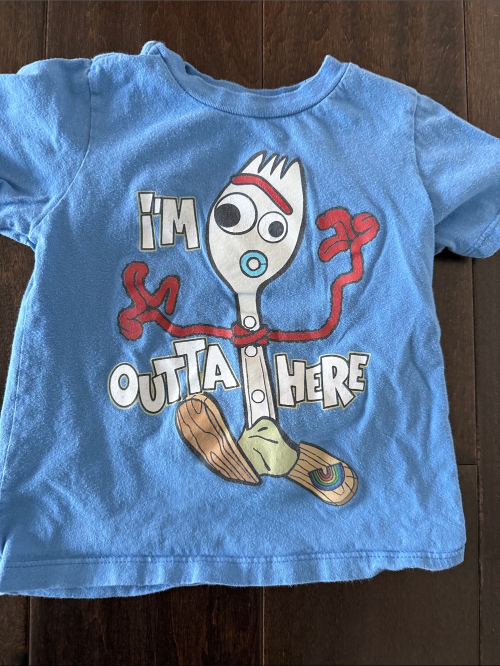 Disney Toy Story Blue Forky 'I'm Outta Here' Graphic Tee
